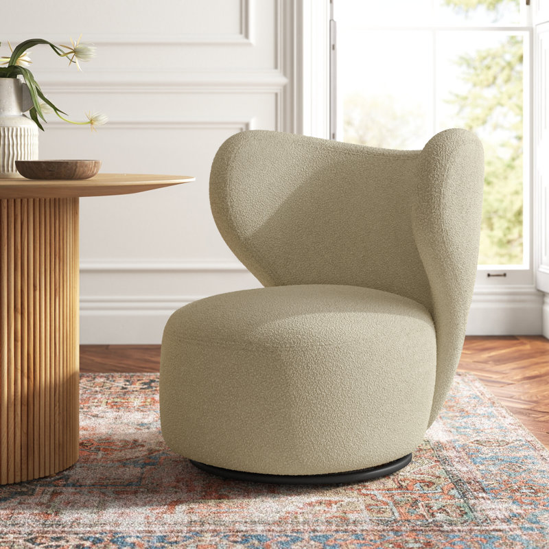 Samos Upholstered Swivel Accent Chair