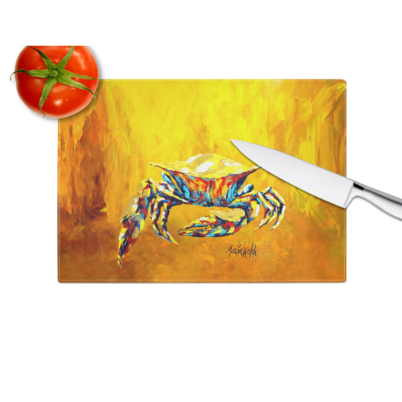 Crabe appelé planche à découper en verre Bigger Jigger