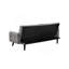 Canapé-lit de 72 po - Dossier pliant convertible en lit double avec porte-gobelet et table rabattable - Canapé en lin compact pour petits espaces - Assemblage facile, gris