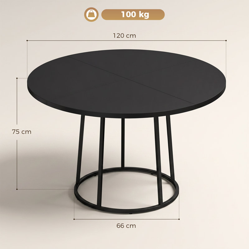 Dining Table with Steel Base