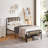 Sabriya Set of 2 Twin Bed Frame with Wood Headboard and Footboard, 2-Pack Twin Size Metal Platform Bed with Heavy Duty Steel Slats Support, No Box Spring Needed, Perfect for Kids’ Room, Guest Room, or Dorm-1840993616