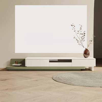 Modern simple retractable solid wood TV cabinet