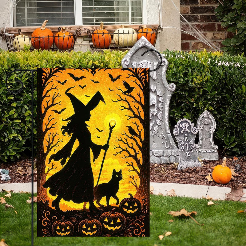 Polyester Halloween 12 po x 18 po Halloween