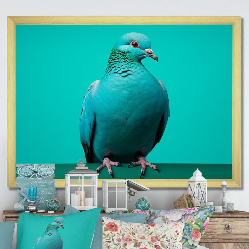 «Tranquil Dove Harmony III», reproduction sur toile, Cadre doré simple, H 24 po x l 32 po x P 1 po