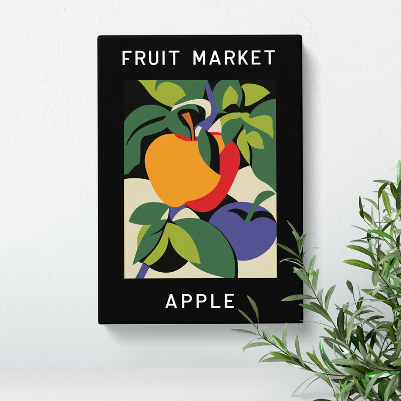 Apple Fruit Market Exhibition Vol.4 - Wrapped Canvas, 50cm H x 35cm W x 3cm D
