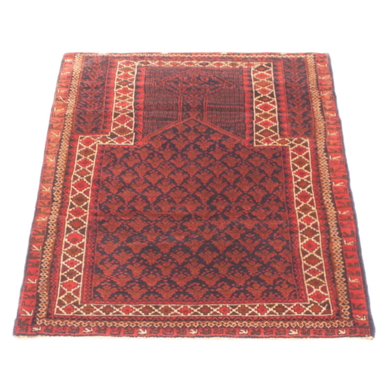 Teimani Burgundy Rug 3'1" x 4'8"