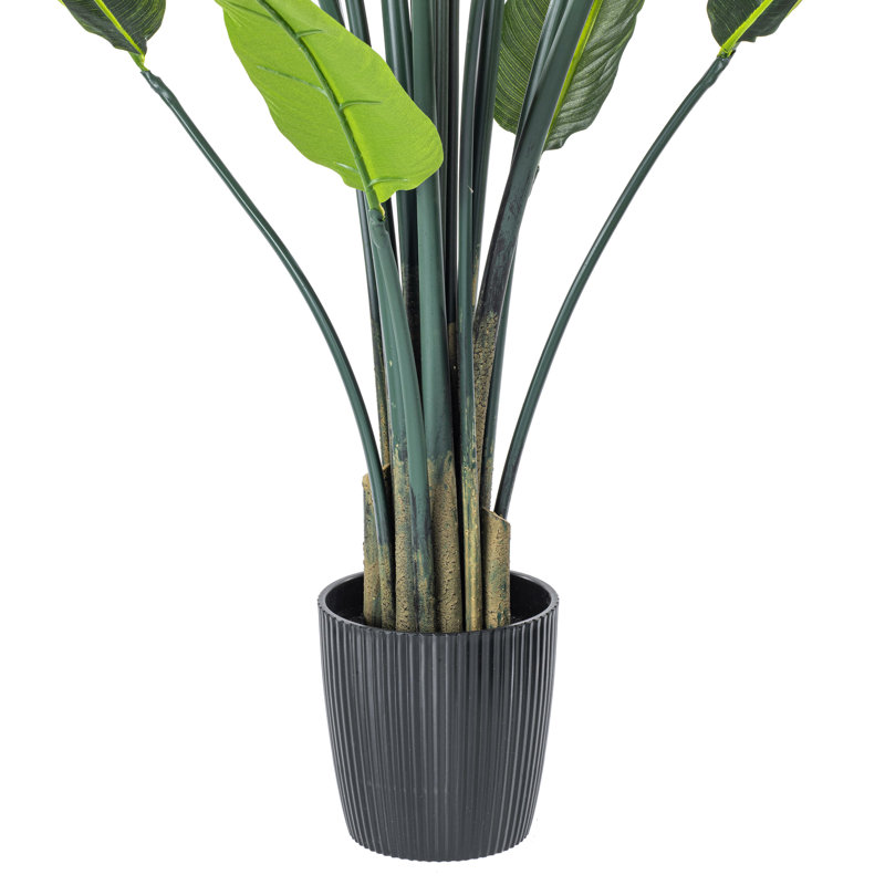 Tiny Faux Bird of Paradise Palm Tree with Lights