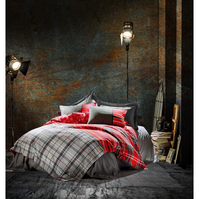 Cotton Plaid Duvet Cover