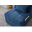 Salon avec lit inclinable en tissu de lin gris-2122458603
