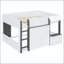 Lit mezzanine double avec maisonnette et rangement-1398471883