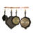 Handcrafted Curved Wall Rack Utensil Bar with 6 Hooks-36590388
