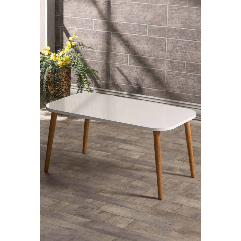 Tommy Four Leg Coffee Table, White
