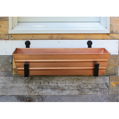 Dynamism Metal Window Box Planter