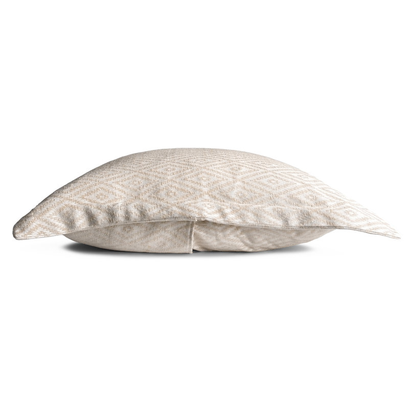 Veranda Geometric Euro Pillow Cover, Sand