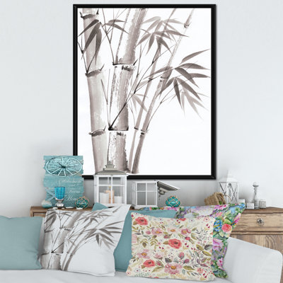 Palmier en bambou - III sur toile