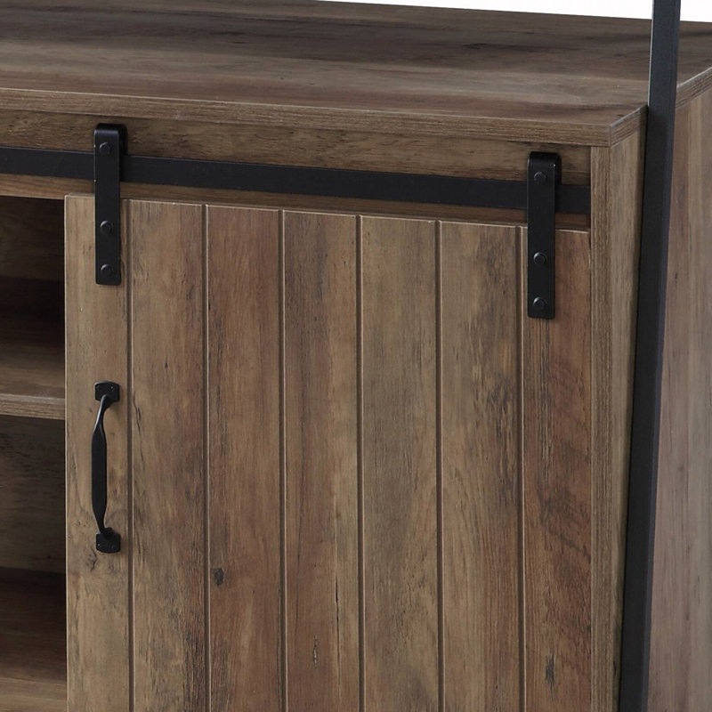 Rashawn Rustic Oak TV Stand