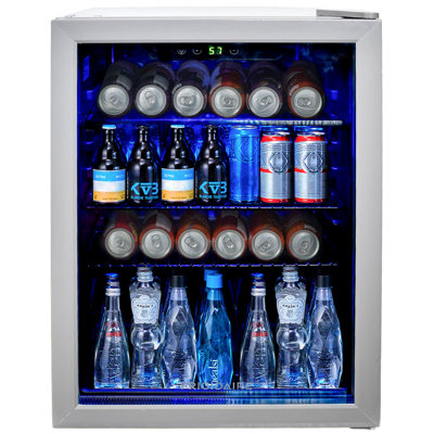 FRIGIDAIRE Beverage Refrigerator, Compact Mini Fridge with Digital Temperature Control, Fits 88 Cans on Fridge.com
