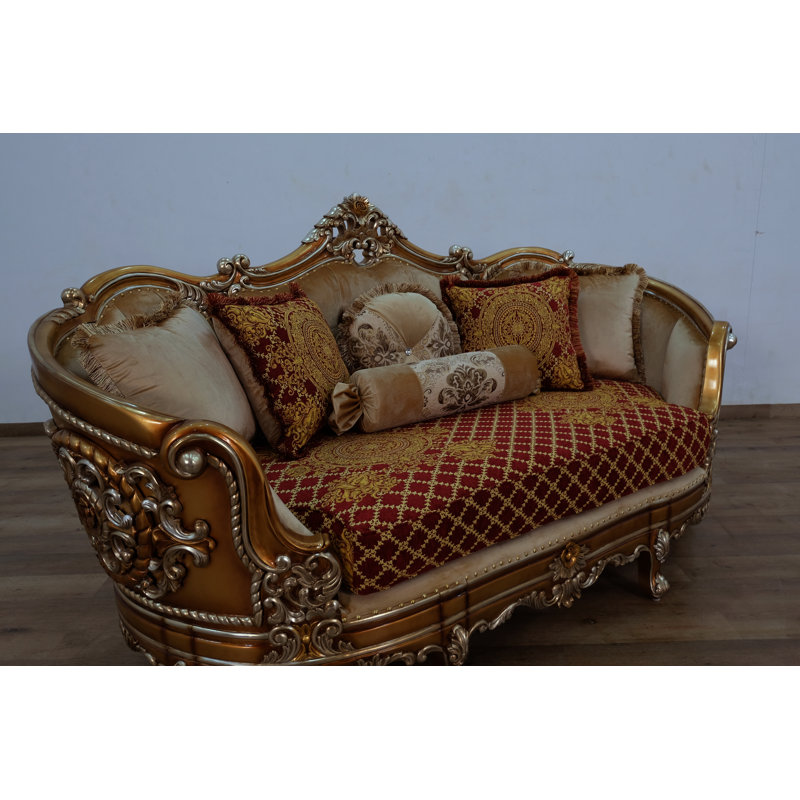 Saint Germain Loveseat, Red/Burgundy