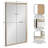 Sherita Metallic Rectangle Bathroom Wall Mirror-755098455-755098453