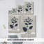 Fleurs pressées bleu marine III - Cavas enveloppés de galerie-108844103