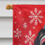 Drapeau de maison de Noël en polyester double face H 40 po x l 28 po