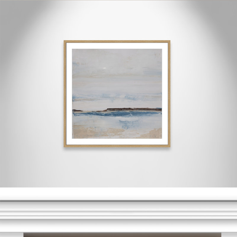 «Walk with Me» par Casa Fine Arts, H 32 po x l 32 po, Natural Framed
