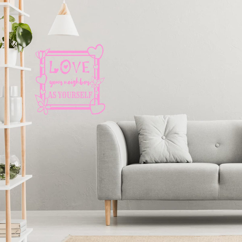 Adhésif décoratif maison, Rose, H 23 po x l 23 po