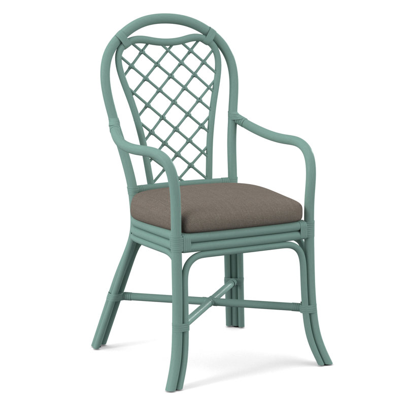 Trellis Dining Arm Chair, Navy, Stone Crypton Performance; 0884-83