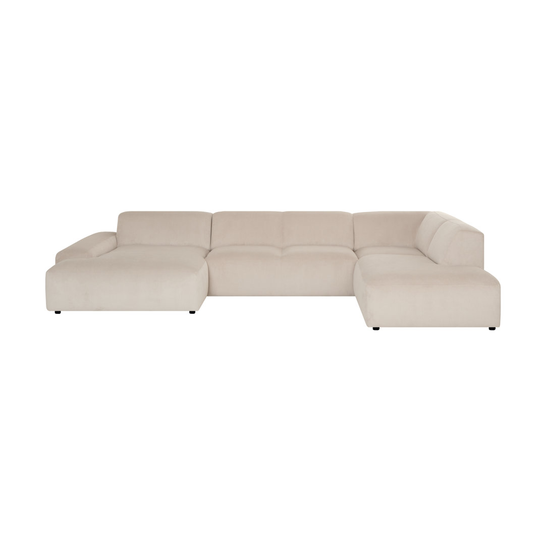 Wohnlandschaft Chiodo - großes Sofa Element - normale Länge Chaise Longue - Ottomane