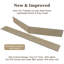 Ensemble de 2 panneaux muraux décoratifs 3D en bois 94,5 "x 12" Peel & Stick (ensemble de 2)-129492297