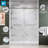KW01 62 - 66 In. W X 76 In. H Double Sliding Frameless Shower Door With 3/8 In. Clear Glass-108223551