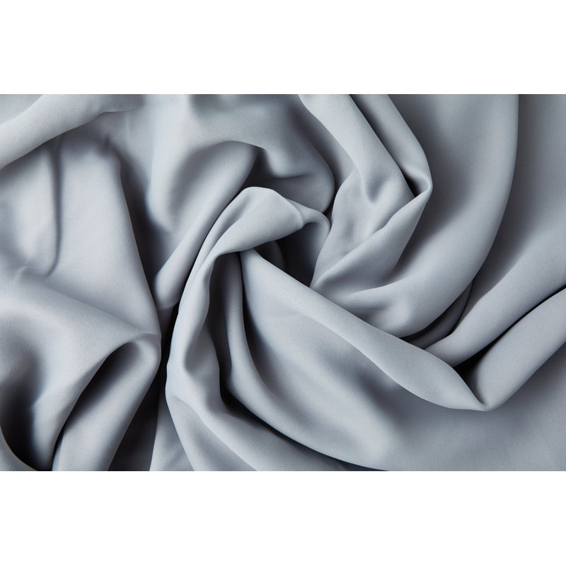 Lloyd Harbor Blackout Curtain Pair, 168 W x 228 D cm, Silver Grey