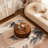 31.50" Ribbed Wave Round Coffee Table