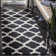 Rodgers Hand Woven Flat Weave Wool/Cotton Rug in Gray/Black