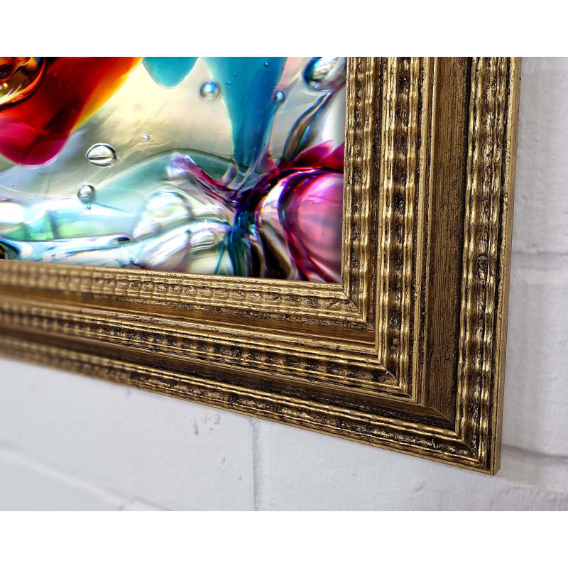 Bubbles 2 Framed Print, Gold Framed Paper, 84.1cm H x 118.9cm W x 3.4cm D