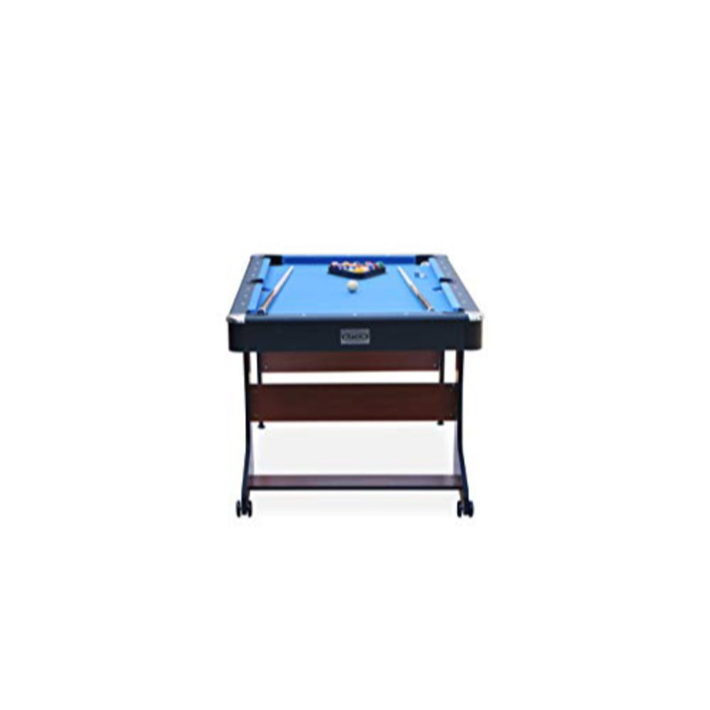 RACK Drogon 5.5-Foot Folding Billiard/Pool Table, Brown