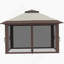 Pavillon de jardin avec moustiquaire de 13 pi x 13 pi Outsunny
