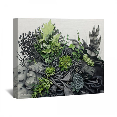 Succulents Canvas Wrap - Floral Wall Decor