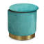 Teal Foot Stool with Storage