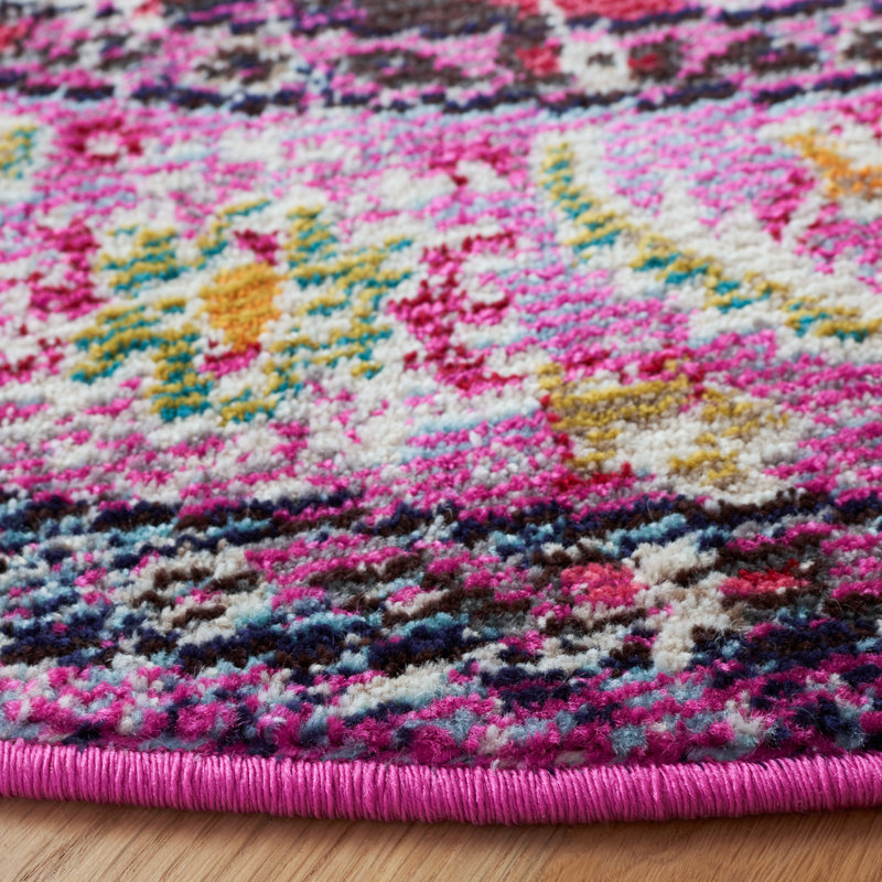 Damaris Oriental Area Rug, Round 122cm
