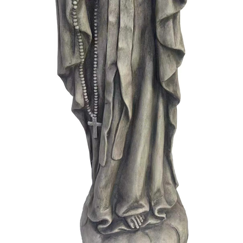 Statue de jardin de la Madone avec perles de prière Damariae