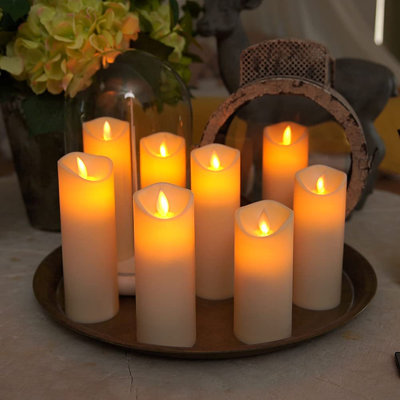 Unscented Flameless Pillar Candle