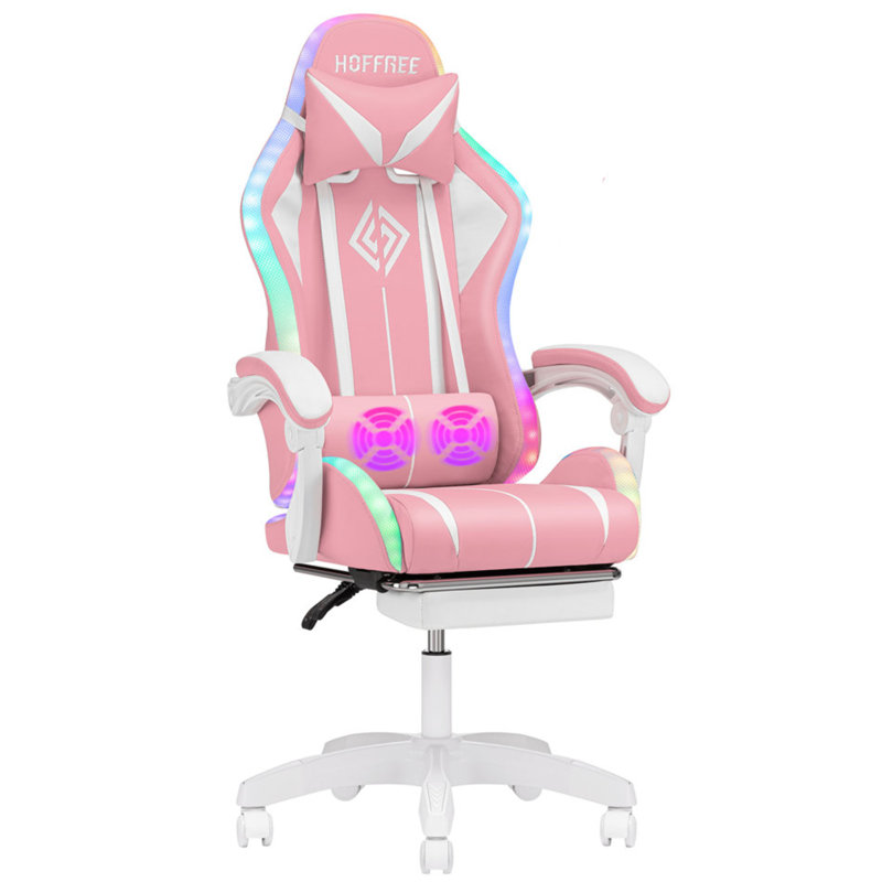 Fauteuil inclinable ergonomique Hoffree, Rose