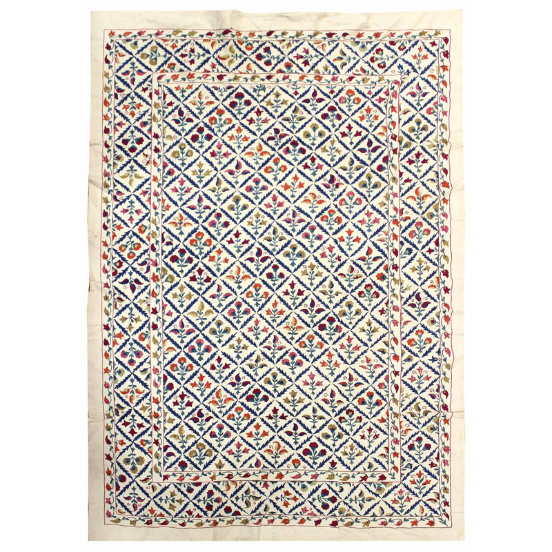 Suzani One-of-a-Kind 5' X 7'3" Area Rug