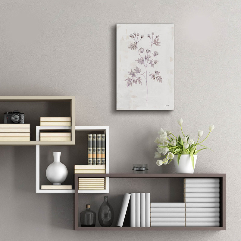 Art mural en verre Delicate Meadow 4 'par Julia Purinton, H 24 po x l 16 po x P 0,2 po
