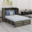 Murphy Bed Cabinet With Charging Station, Multi-Functional Foldable Platform Bed With  Large Storage Drawer-1675517592