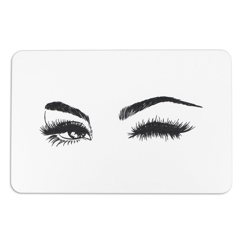 Non-Slip Bath Mat, White