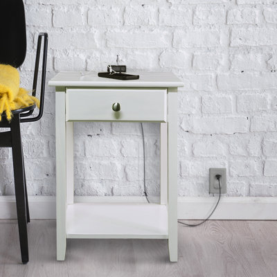 17.5'' W Solid Wood Nightstand