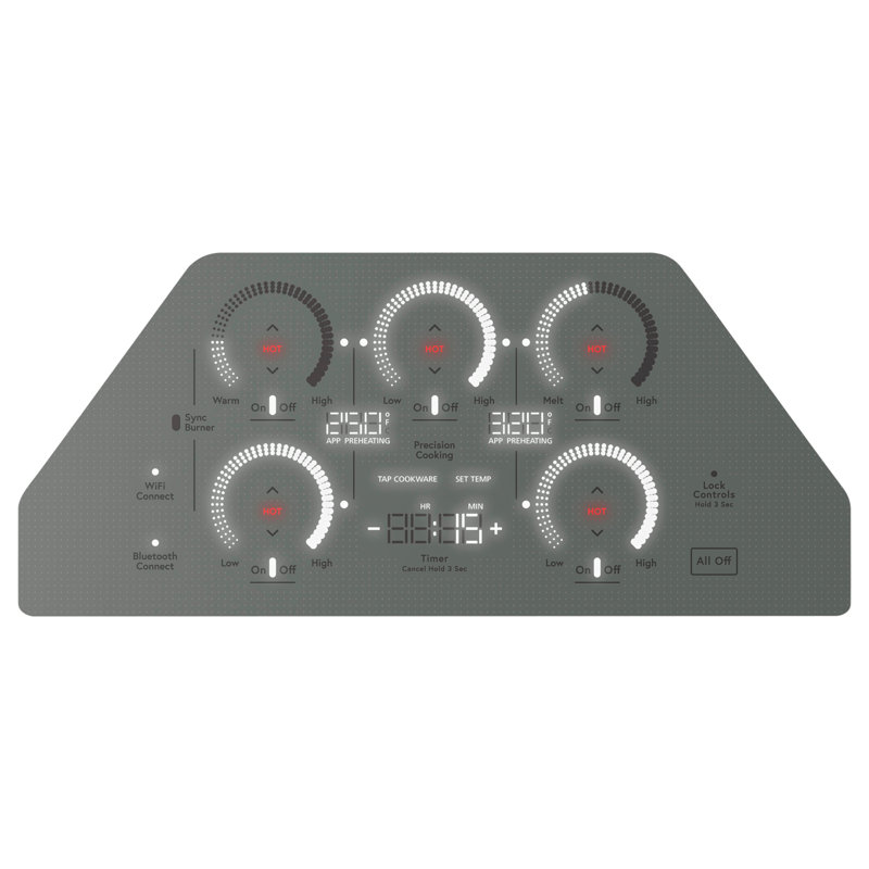 36" Electric Cooktop with 5 Elements, Stainless Steel