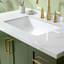 Lavabo de salle de bain encastré rectangulaire en porcelaine vitreuse avec trop-plein 23 5/8 po x 15 9/16 po